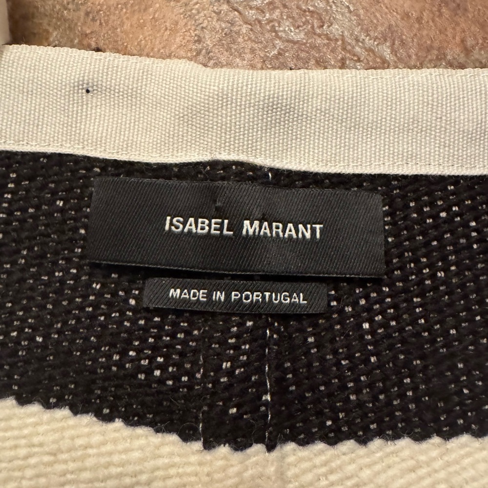 Isabel Marant Black and Cream Knit Sweater